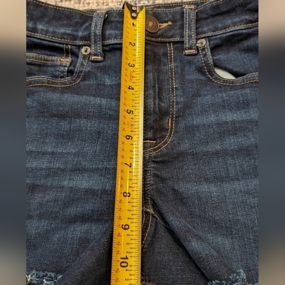 American Eagle High rise shortie Next level stretch shorts size 00 - Picture 3 of 7